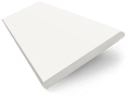 Milk White PVC Timber Style Venetian Blind - 63mm Slat sample image