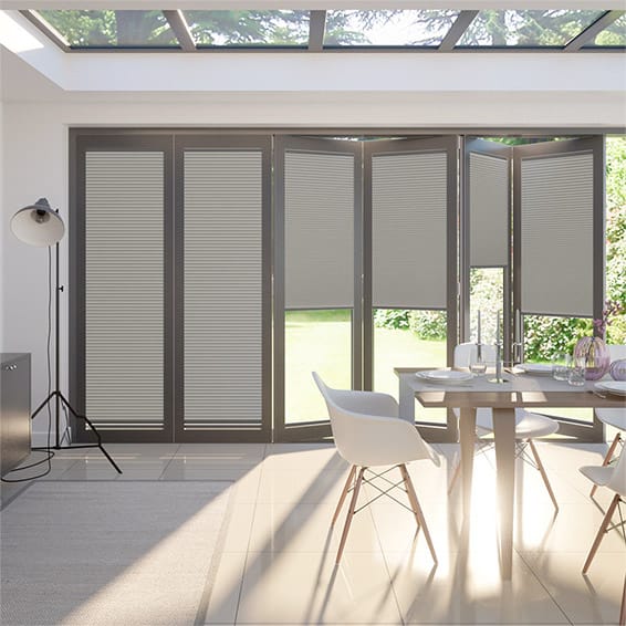 BiFold ClickFIT Thermal DuoLight Gainsborough Grey Pleated Blind