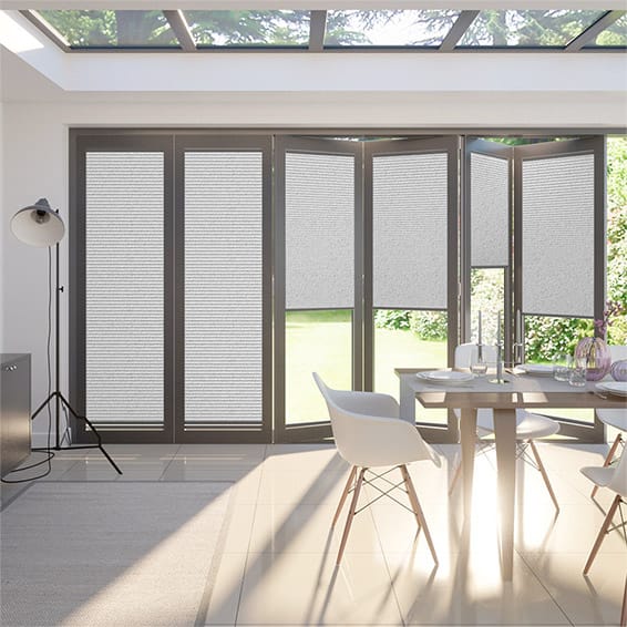 BiFold ClickFIT Thermal DuoLight Graphite Pleated Blind