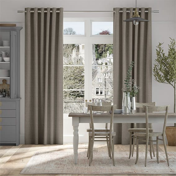 Bijou Linen Taupe Curtains