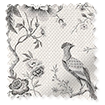 Bird Toile Charcoal Roman Blind swatch image