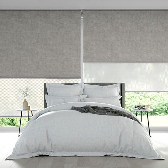 Double Roller Canali Silver Blind