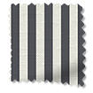 Candy Stripe Charcoal Roman Blind swatch image