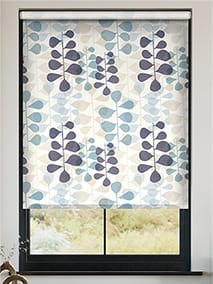 Choices Blooming Meadow Linen Blue Roller Blind thumbnail image