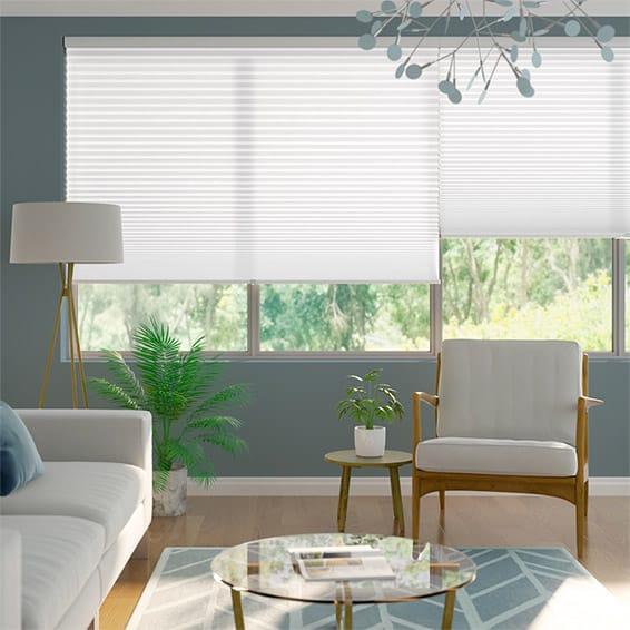 Thermal DuoLight-Max Cordless Cotton White Pleated Blind