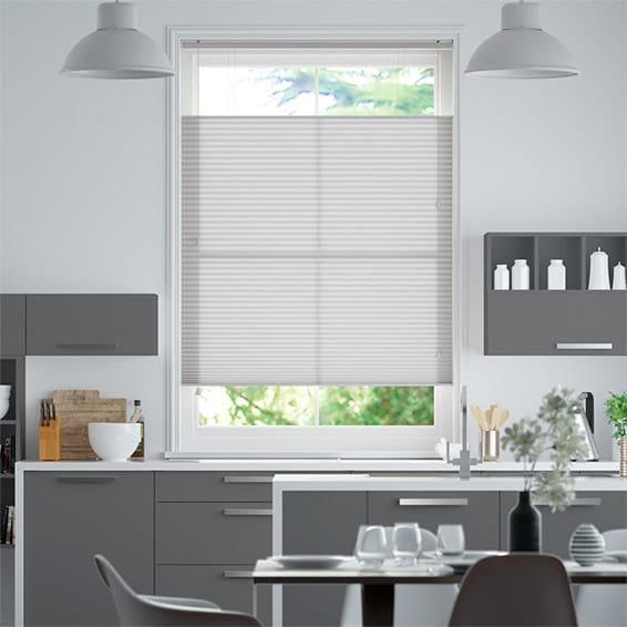 Thermal DuoLight Ash Grey Top Down/Bottom Up Pleated Blind