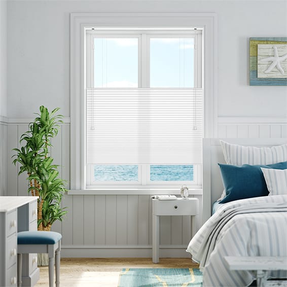Thermal DuoLight Bright White Top Down/Bottom Up Pleated Blind