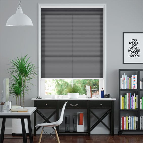 Thermal DuoLight Cordless Anthracite Pleated Blind