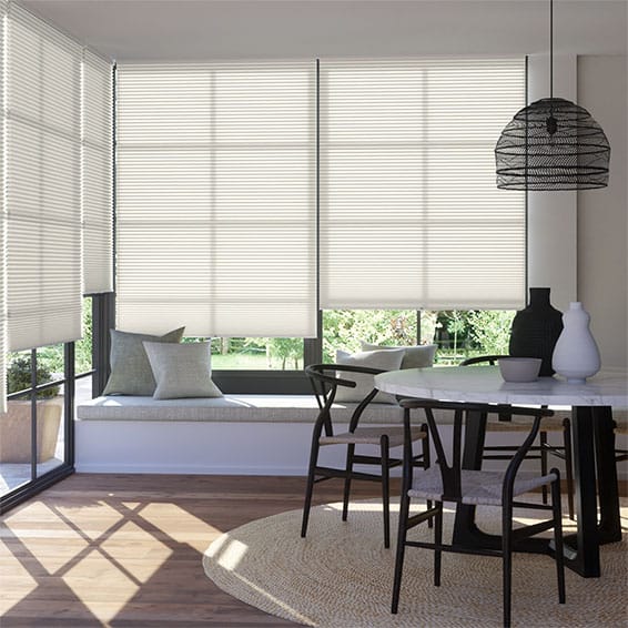 Thermal Duolight Cordless Cotton Pleated Blind