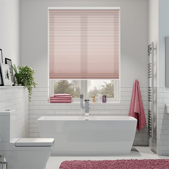 Thermal Duolight Cordless Dusky Pink Pleated Blind
