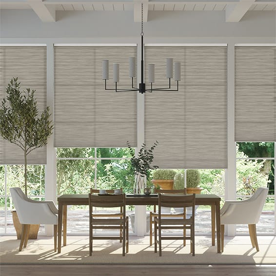 Thermal DuoLight Cordless Grain Fossil Grey Pleated Blind