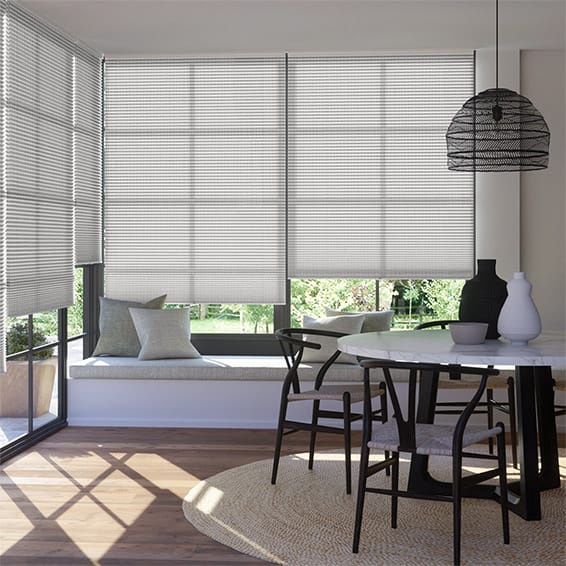 Thermal DuoLight Cordless Mosaic Cool Grey Pleated Blind