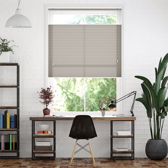 Thermal DuoLight Gainsboro Grey Top Down/Bottom Up Pleated Blind