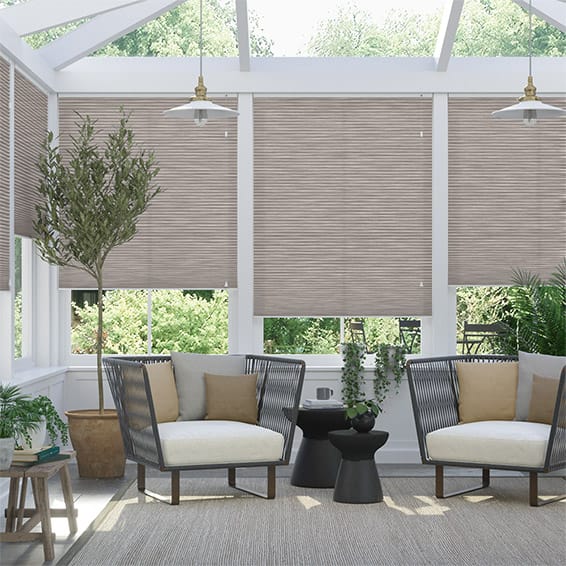 Thermal DuoLight Grain Fawn Pleated Blind