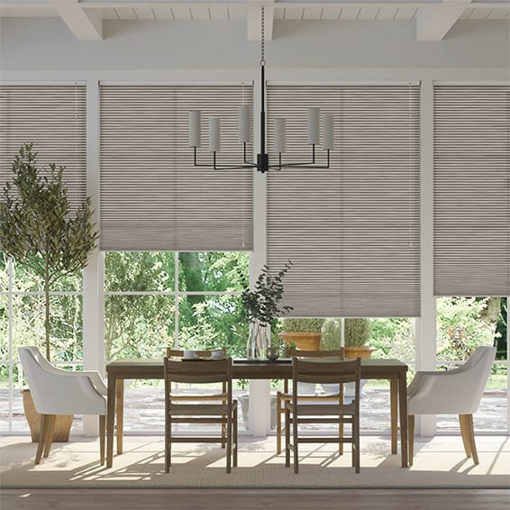 Thermal DuoLight Grain Fossil Grey Pleated Blind