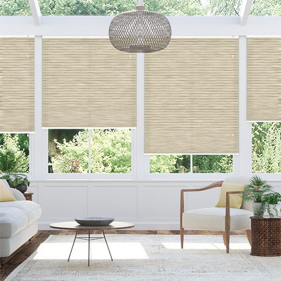 Thermal DuoLight Grain Parchment Pleated Blind