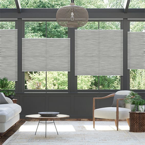 Thermal DuoLight Grain Urban Grey Top Down Bottom Up Pleated Blind