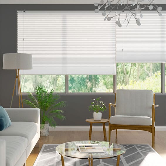 Thermal DuoLight-Max Cotton White Pleated Blind