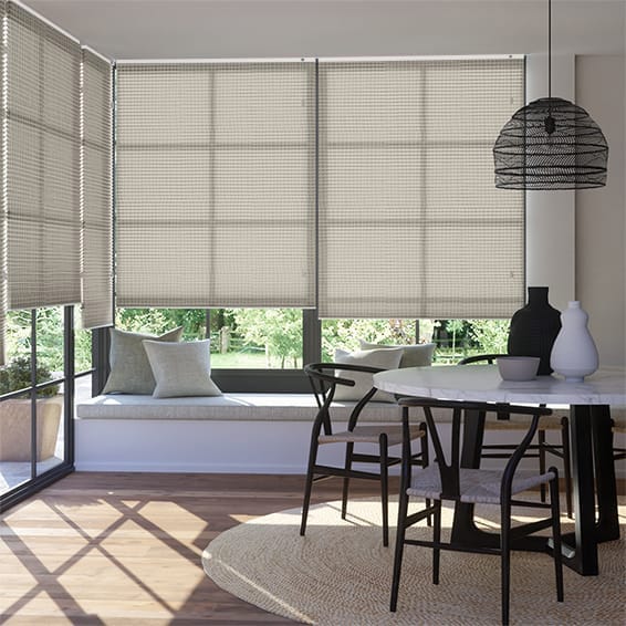 Thermal DuoLight Mosaic Warm Grey Pleated Blind