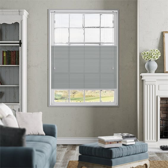 Thermal DuoLight Nickel Grey Top Down/Bottom Up Pleated Blind