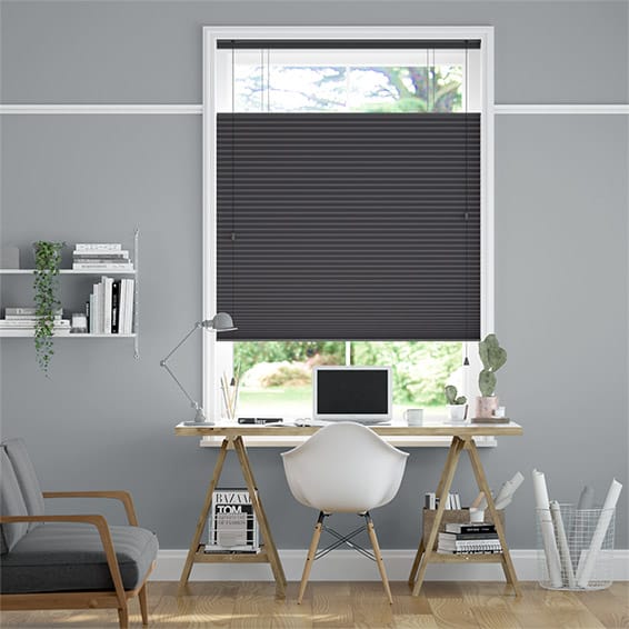 Thermal DuoShade Anthracite Top Down/Bottom Up Pleated Blind