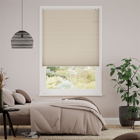 Thermal DuoShade Beige Pleated Blind