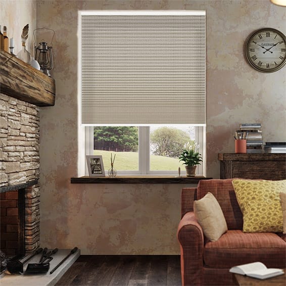 Thermal DuoShade Cordless Basket Weave Pleated Blind