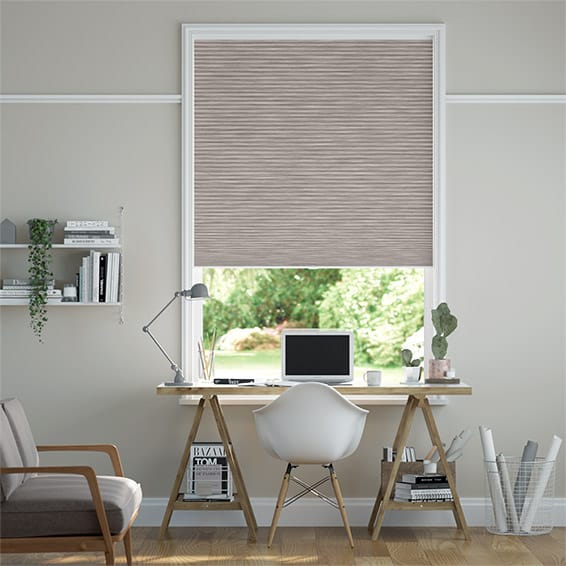 Thermal DuoShade Cordless Grain Fawn Pleated Blind