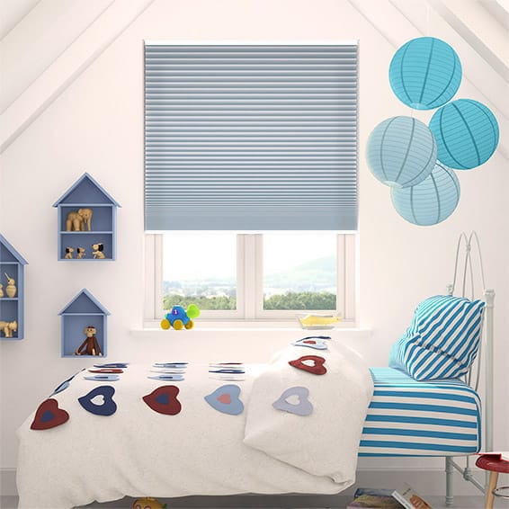 Thermal DuoShade Cordless Little Boy Blue Pleated Blind