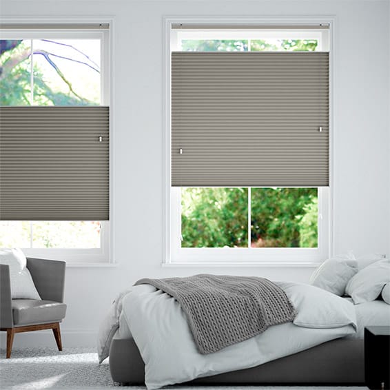Thermal DuoShade Gainsboro Grey Top Down/Bottom Up Pleated Blind