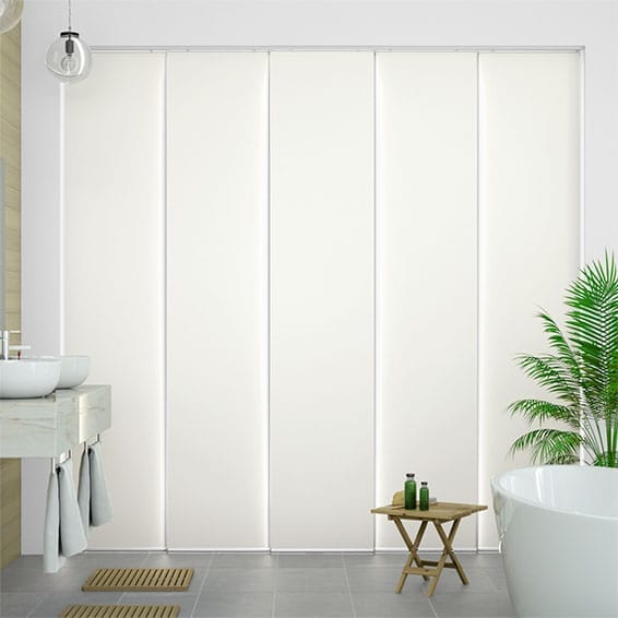 Eclipse Blockout Ice White Panel Blind