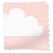 Fluffy Clouds Blockout Pink Roller Blind sample image