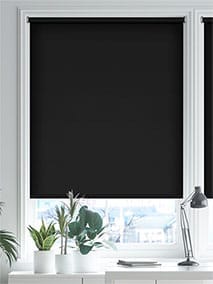 Obscura Blockout Charcoal Roller Blind thumbnail image