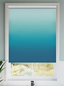 Ombre Teal Roller Blind thumbnail image