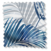 Palm Leaf Blue Curtains swatch image