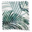 Electric Palm Leaf Sage Green Roman Blind sample image