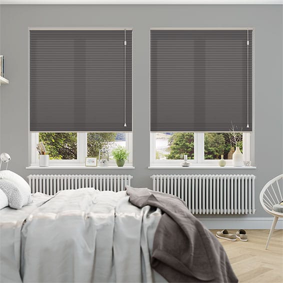 Thermal HoneyLight Anthracite Pleated Blind