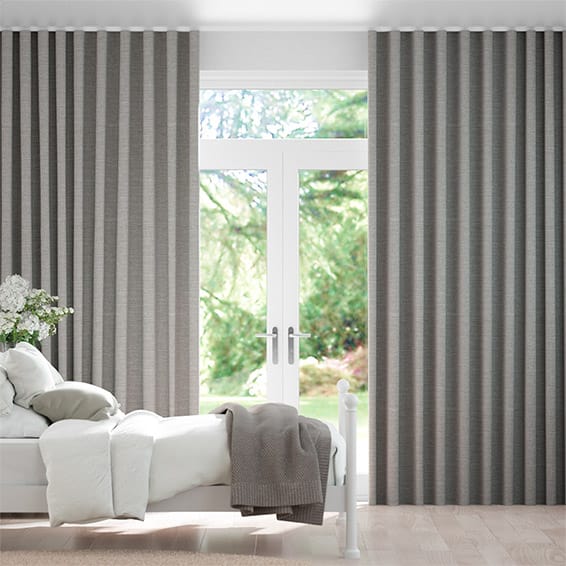 S-Fold Harrow Mid Grey Curtains