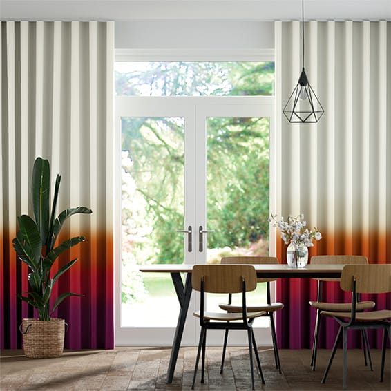 S-Fold Ombre Sunset Curtains