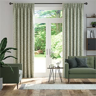 William Morris Sunflower Soft Green Curtains thumbnail image
