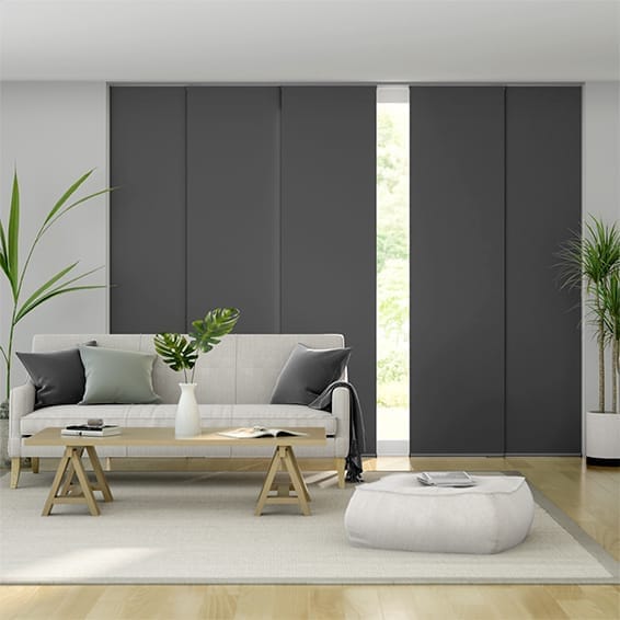 Titan Blockout Kendall Charcoal Panel Blind