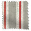Twill Stripe Linen Strawberry Roman Blind sample image