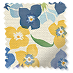 Tiny Wallflower Blue Roller Blind swatch image
