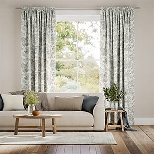 Aerie Damask French Grey Curtains thumbnail image