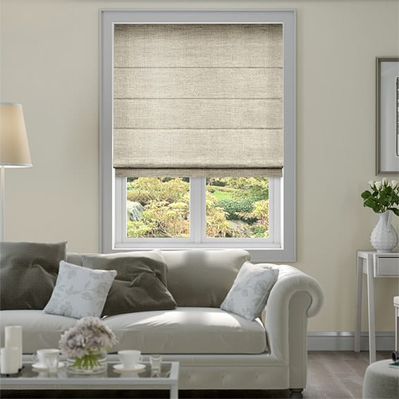 Ahisma Luxe Faux Silk Gilt Roman Blind