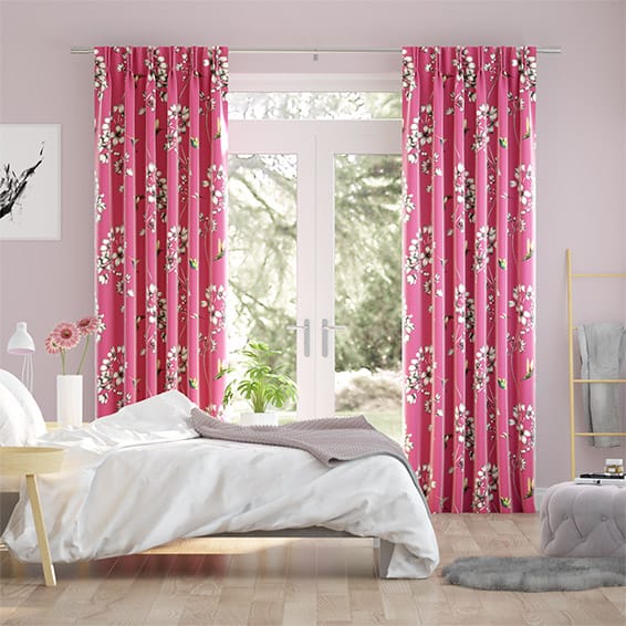 Amazilia Raspberry Curtains