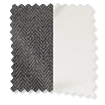 Double S-Fold Auberge Blue-Grey & White Curtains sample image