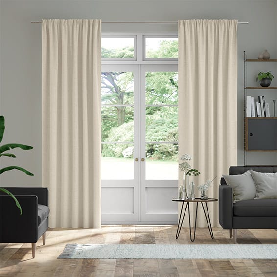 Bijou Linen Alabaster Curtains