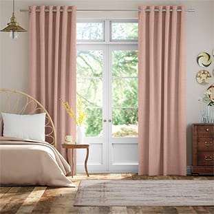Bijou Linen Blush Pink Curtains Curtains thumbnail image
