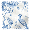 Bird Toile French Blue Curtains swatch image